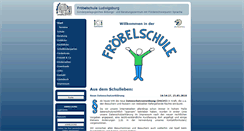 Desktop Screenshot of froebelschule-lbg.de